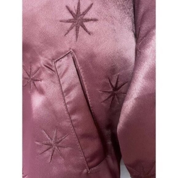 Ballet Core Honey Punch Silky Cardigan Jacket Mauve Women’s Size Medium Spring - Picture 6 of 12